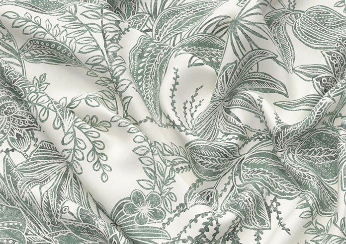 Maui, Green Ink - Motorised Roman Blind - Image 4